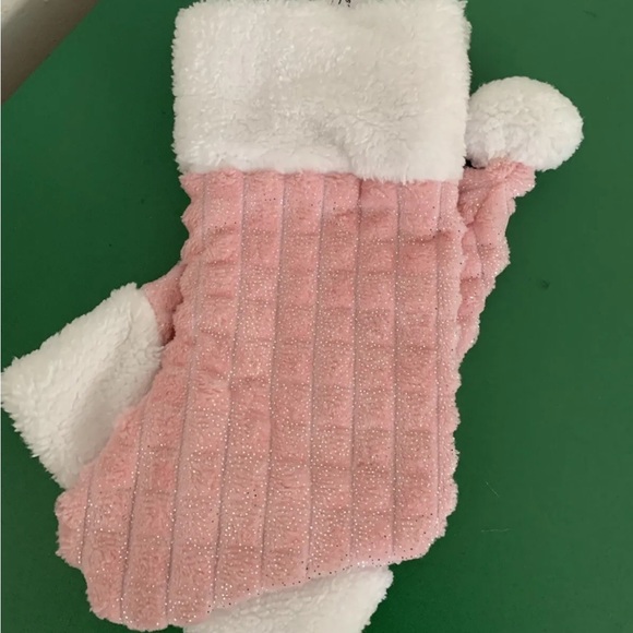 New Baby Stocking & Hat Set My First Christmas In French Pink Mon Premier Noel - Picture 2 of 10